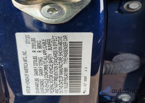 2020 Acura Tlx Technology z USA, uszkodzony, nr VIN 19UUB1F5XLA015691